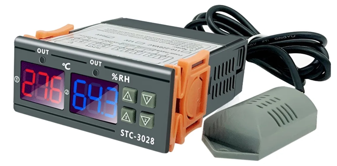 Controlador de Temperatura y Humedad STC-3028